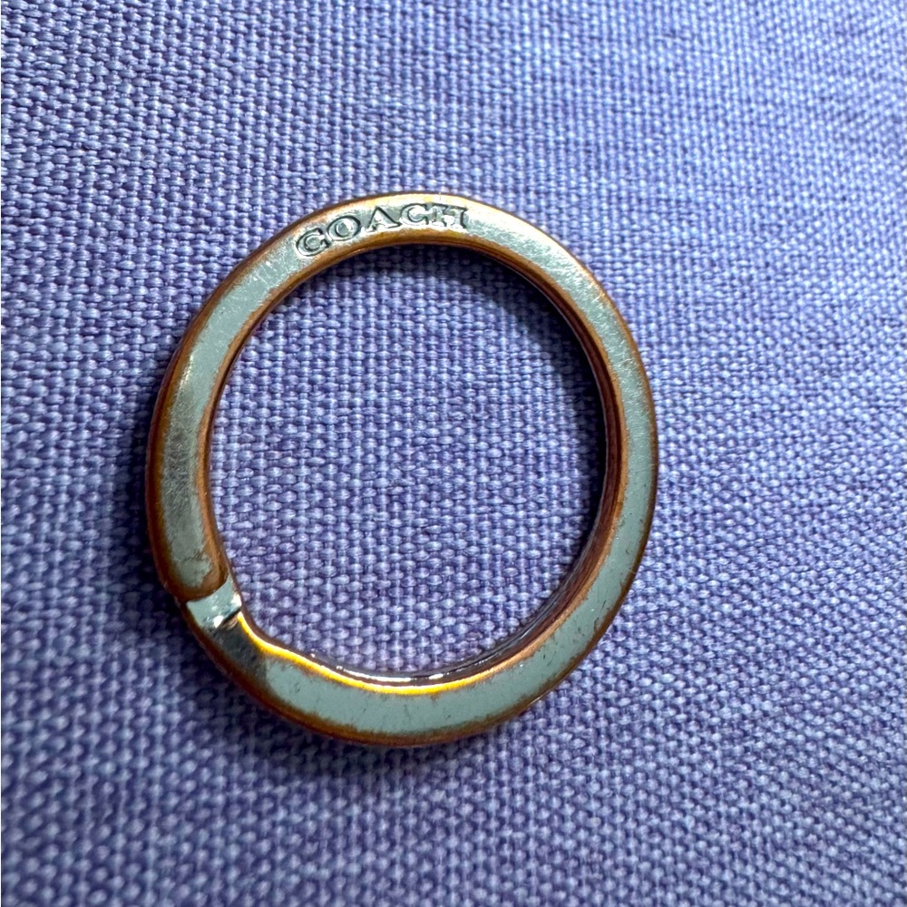 Silver Keyring by Coach